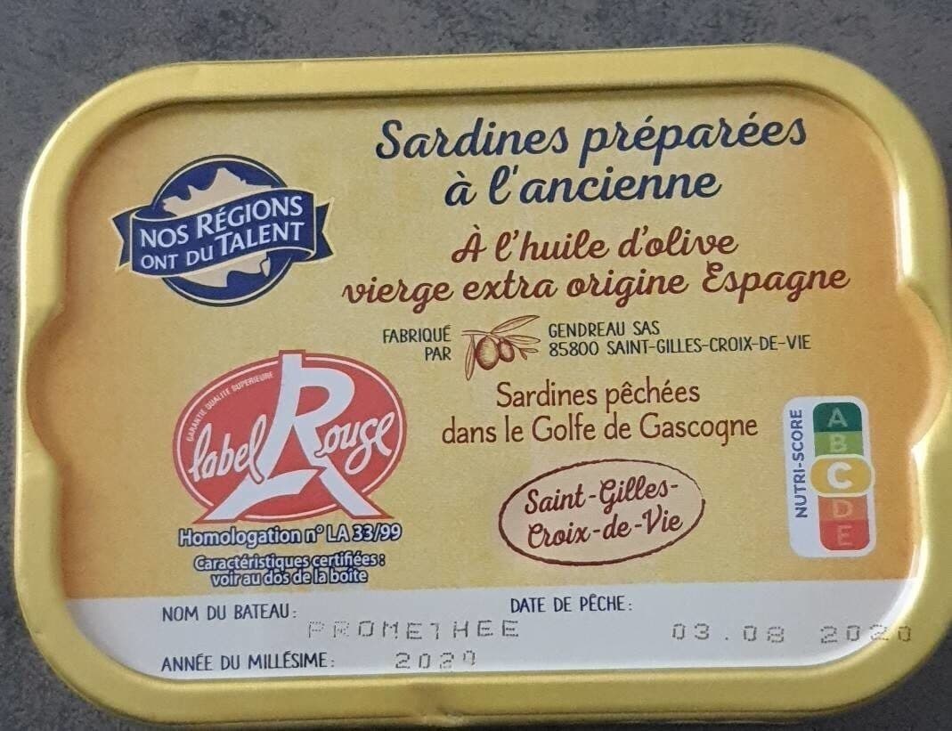 Nos régions ont du talent Sardines packshot