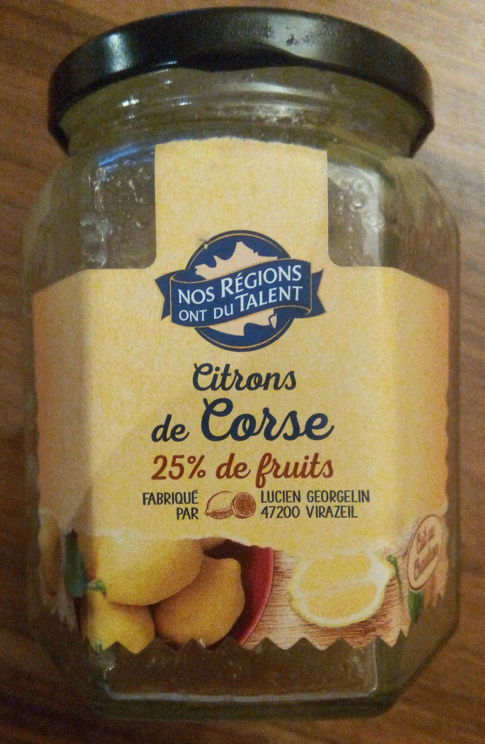 Lucien Georgelin Citrons de Corse 25% de fruits packshot