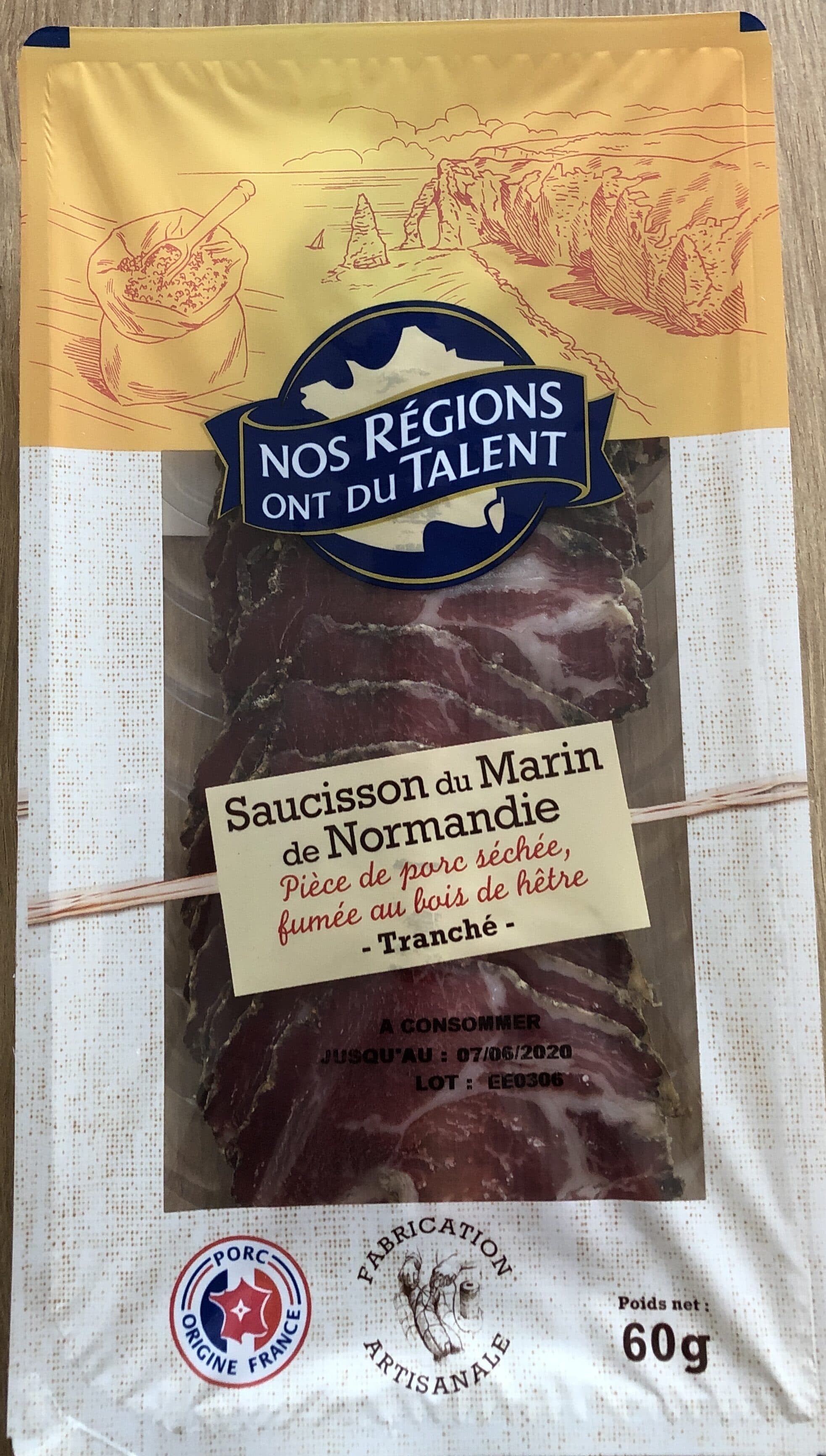 Nos Régions ont du Talent Saucisson du Marin de Normandie packshot