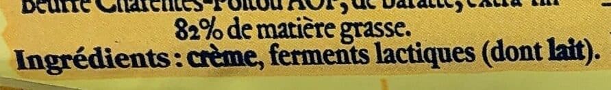 Nos Régions ont du Talent Beurre Charentes-Poitou de baratte extra fin packshot
