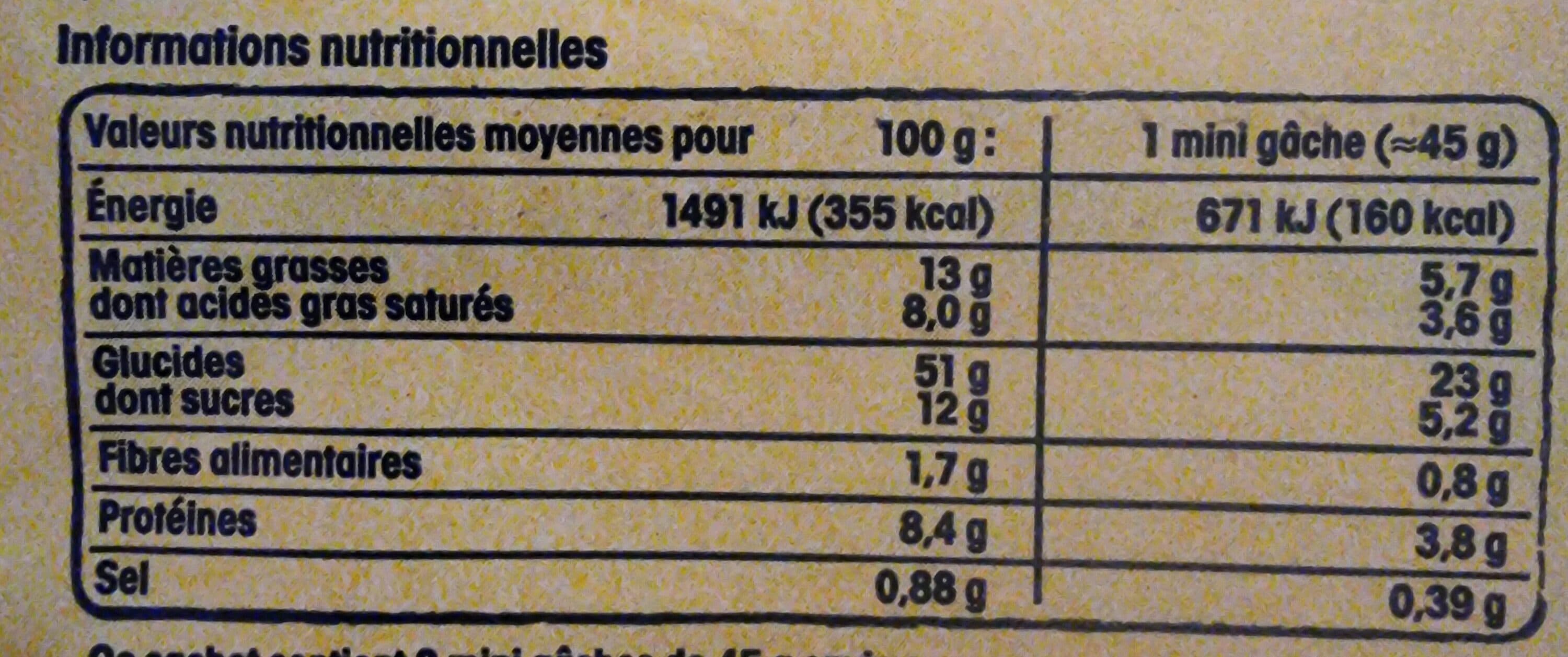 Leclerc 8 mini gâches pur beurre à la crême fraîche packshot