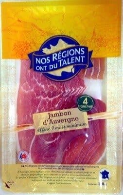 Nos Régions ont du Talent Jambon d'Auvergne (4 Tranches) packshot