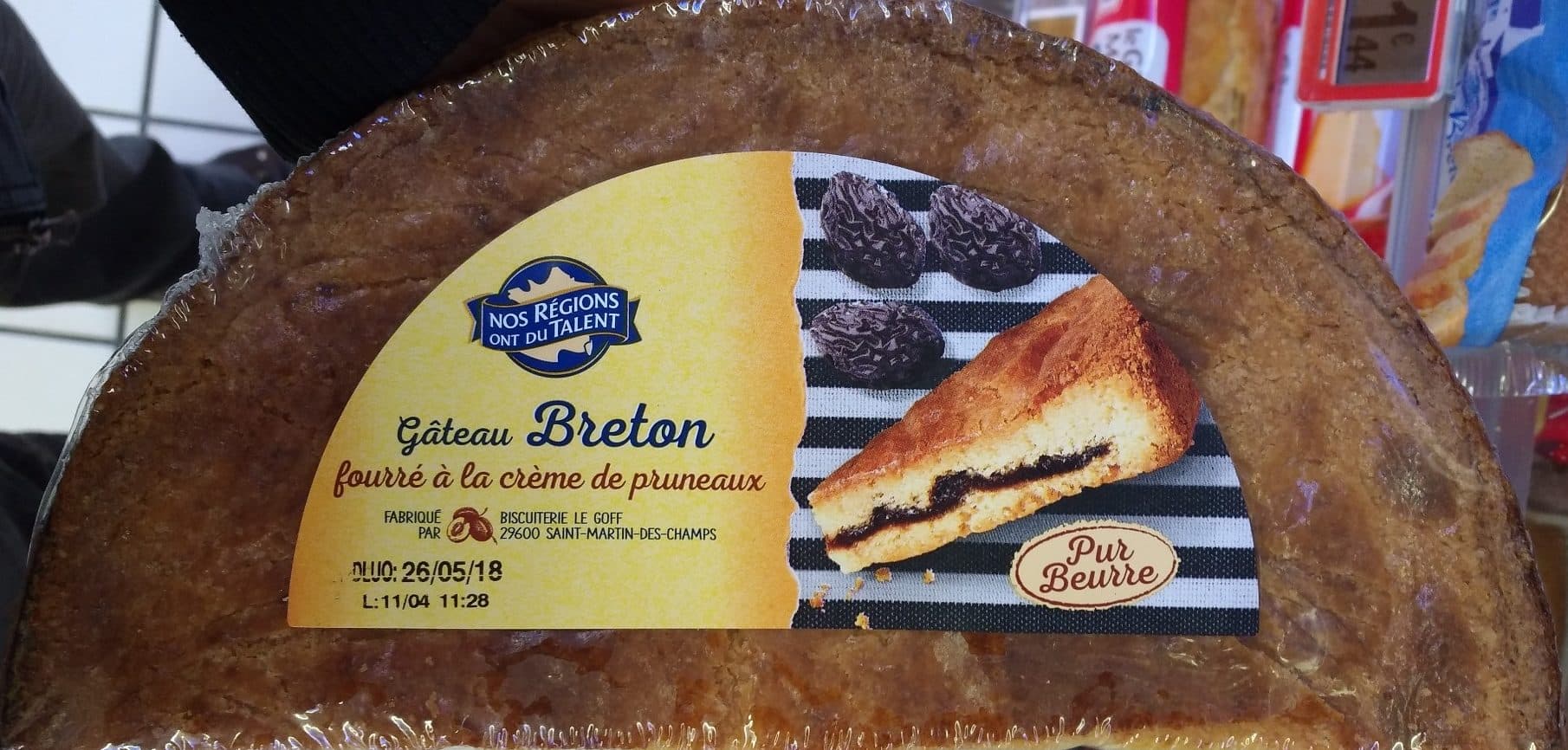 Nos Régions ont du Talent Gâteau Breton fourré à la Crème de Pruneaux packshot