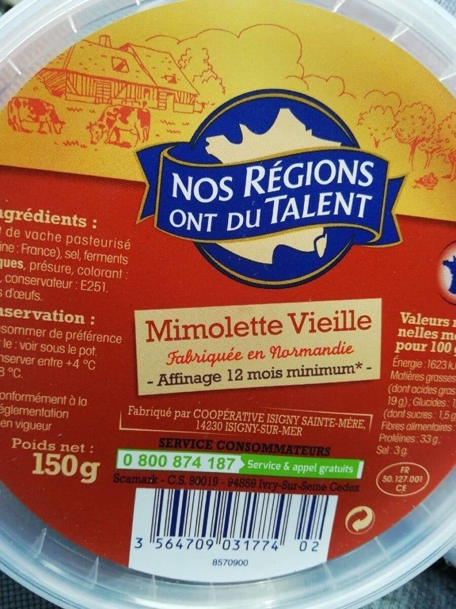 Leclerc Mimolette vieille packshot
