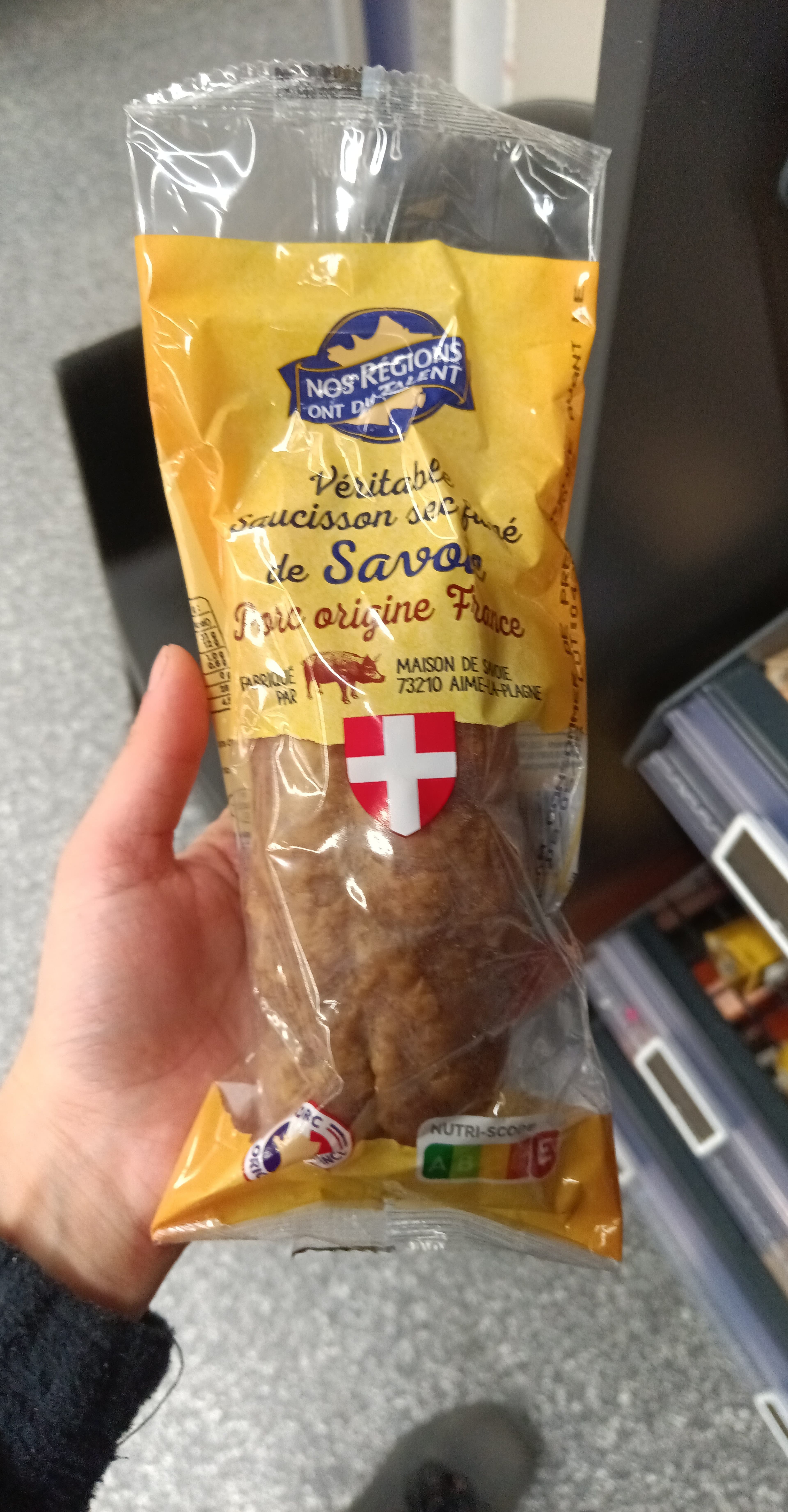 Leclerc Véritable Saucisson Sec de Savoie packshot