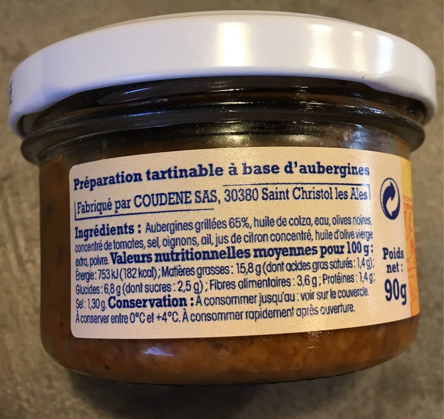 Leclerc Caviar d'aubergine à la provençale packshot