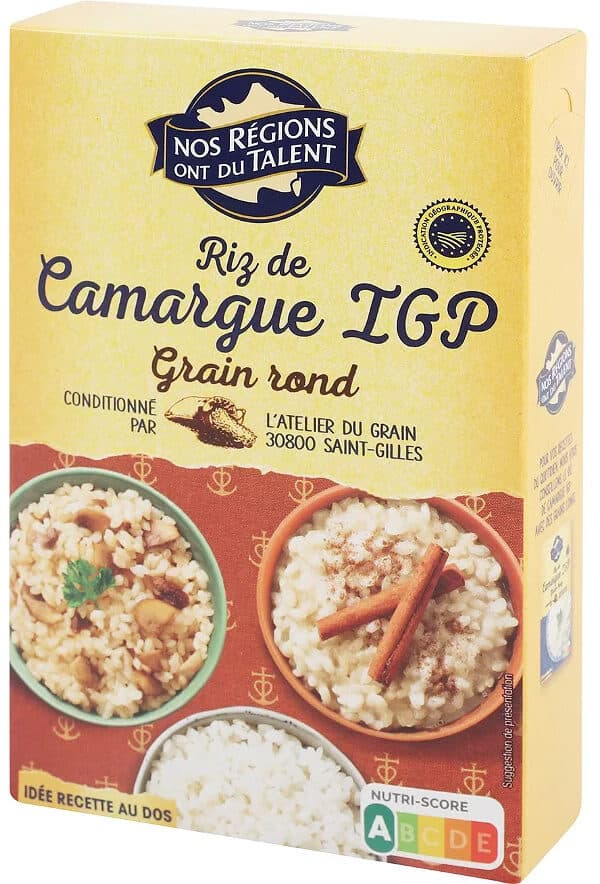 Nos régions ont du talent Riz de Camargue IGP Grain rond packshot