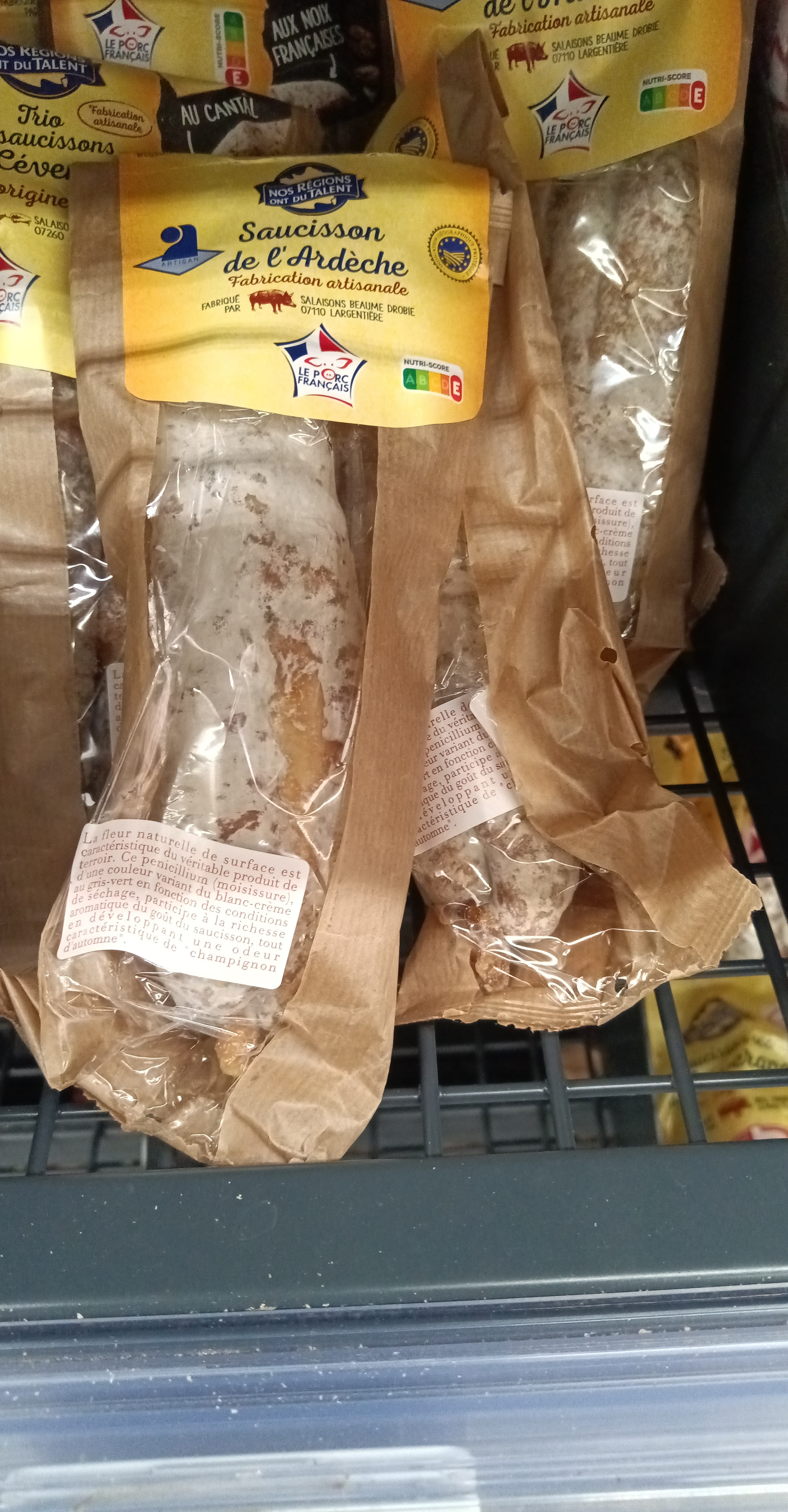 Nos regions ont du talent Saucisson Sec D'ardéche, Nos Régions Ont Du Talent packshot