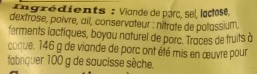 Nos régions ont du talent Saucisse sèche de l'Ardèche artisanale packshot