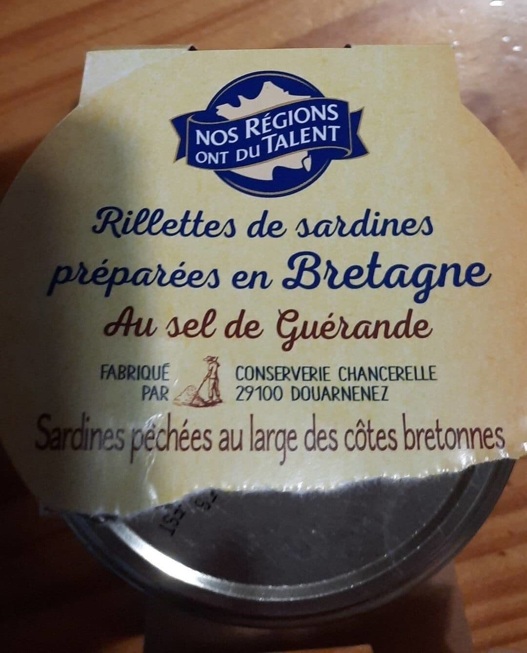 Nos Régions ont du Talent Rillettes de sardines packshot