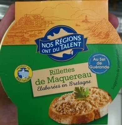 Nos Régions ont du talent Rillettes de maquereau packshot