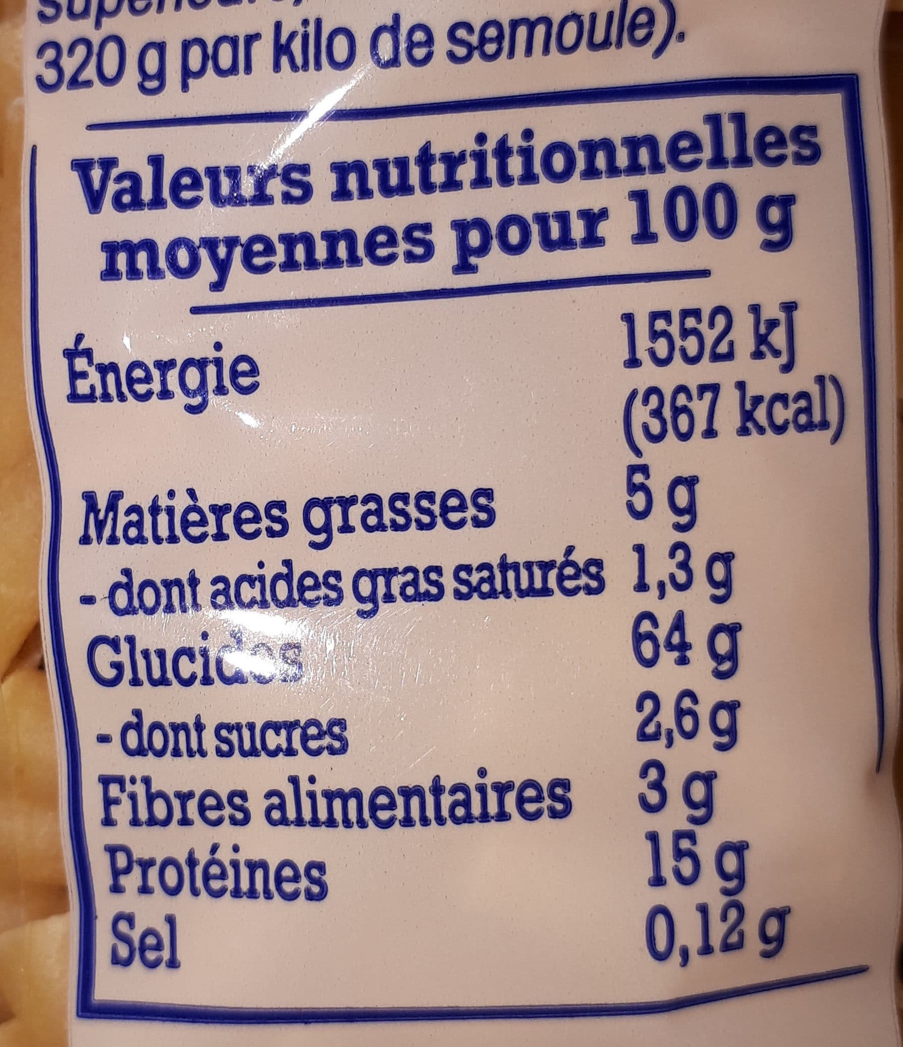 Nos regions ont du talent pâtes d'Alsace macaroni packshot