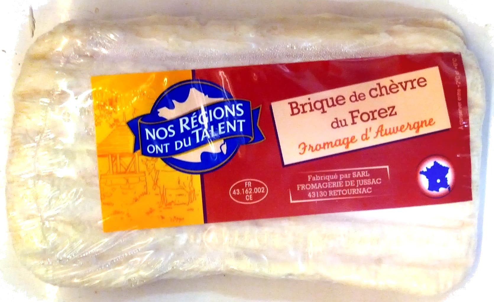 Nos Régions ont du Talent Brique de chèvre du Forez packshot