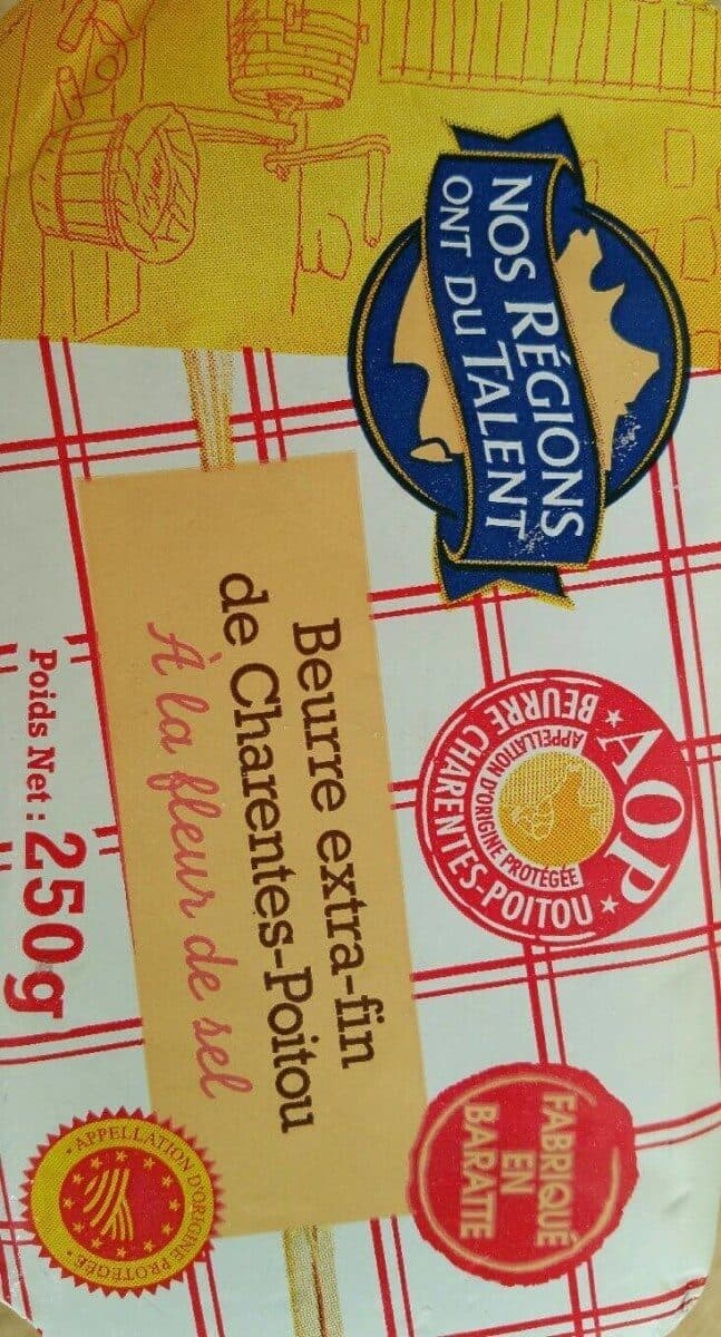 Nos Régions ont du Talent Beurre demi-sel Charentes-Poitou packshot