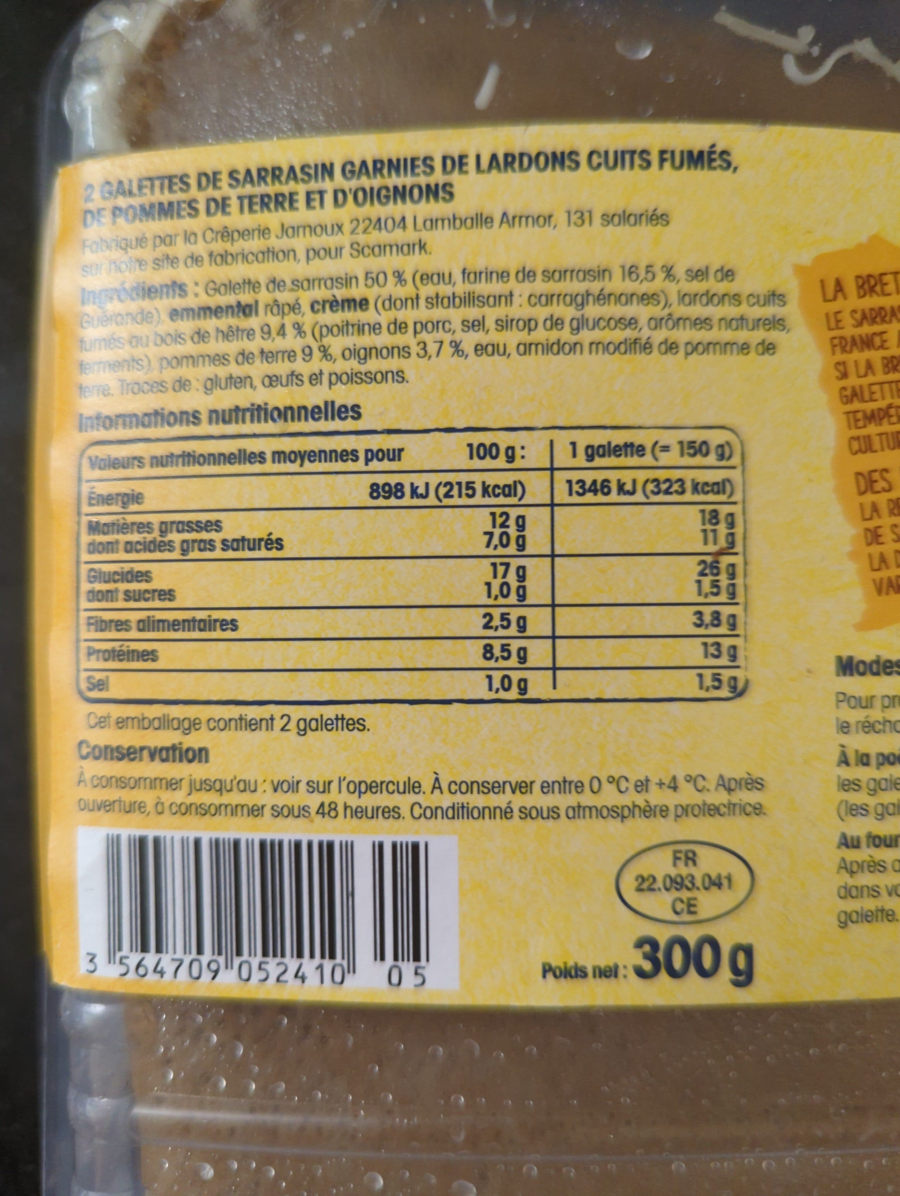 La Crêpe de Brocéliande Galette de Sarrasin de Bretagne Recette Paysanne packshot