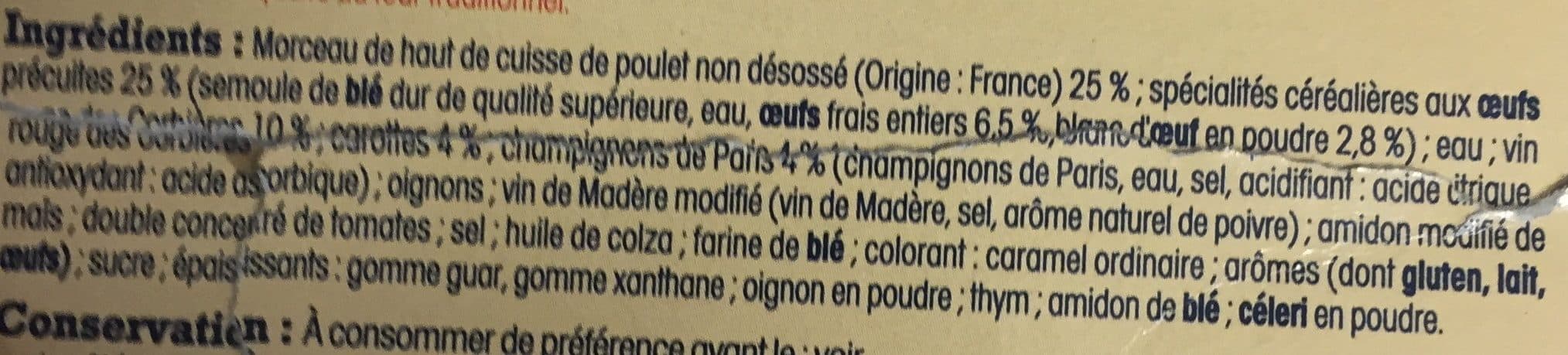 Nos regions ont du talent Coq au vin des Corbières et ses torsades packshot