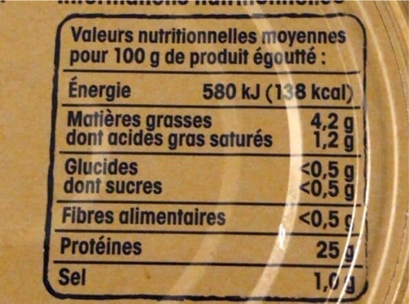 Nos Régions ont du Talent Thon Blanc au Naturel Élaboré en Bretagne packshot