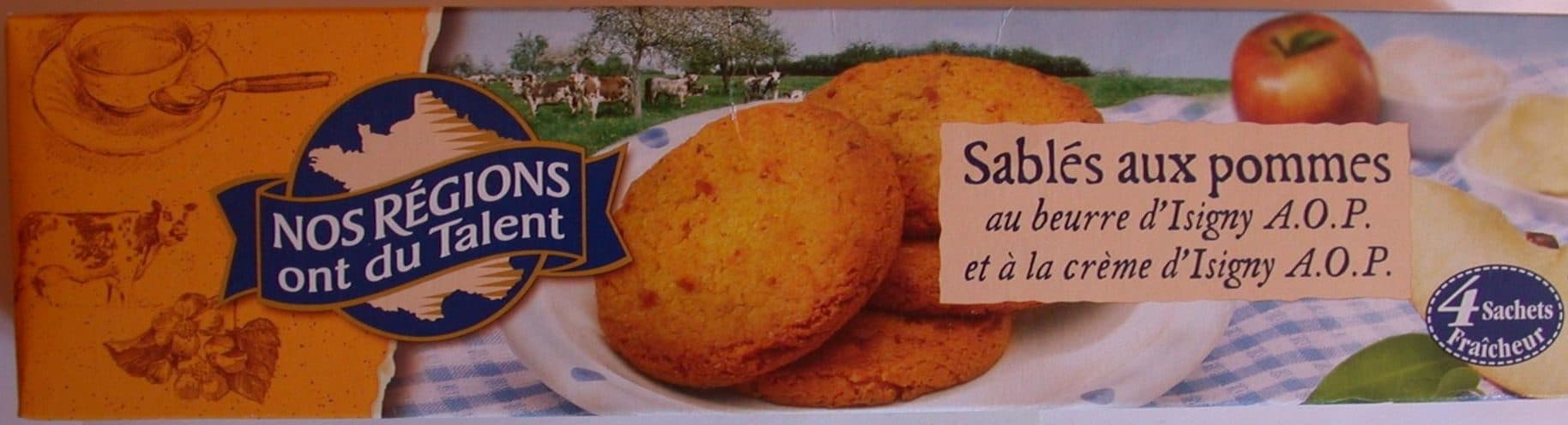 Nos Régions ont du Talent Sablés aux pommes au beurre d'Isigny packshot