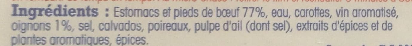 Nos régions ont du talent Tripes à la mode de Caen packshot