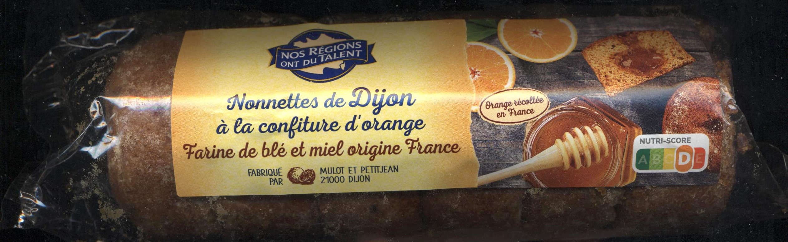 Leclerc Nonnettes de Dijon à la confiture d'orange packshot