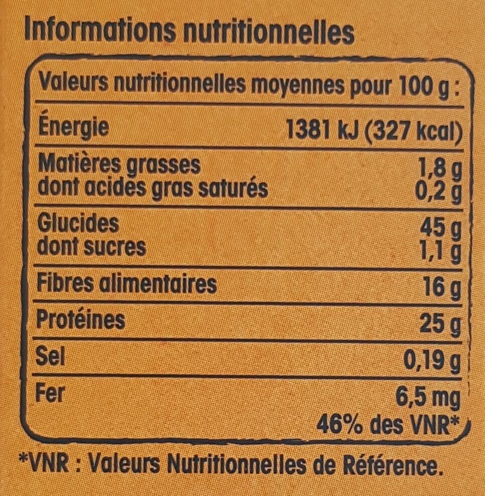 Nos régions ont du talent Lentille Verte du Centre packshot