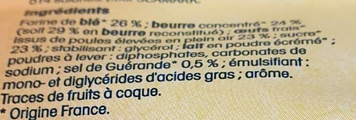 Nos régions ont du talent Madeleine coquilles au sel de Guérande packshot