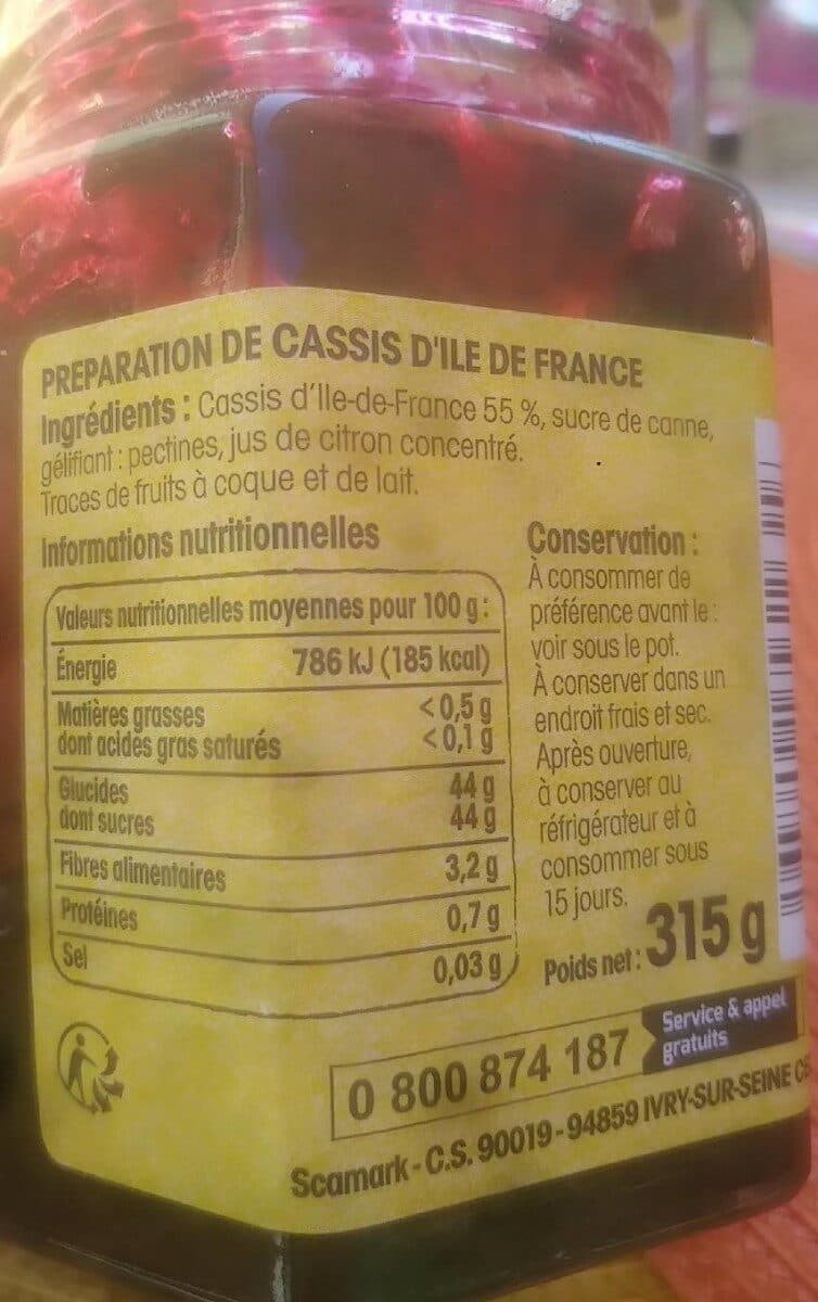 Lucien Georgelin Cassis d'Ile-de-France au Sucre de Canne packshot