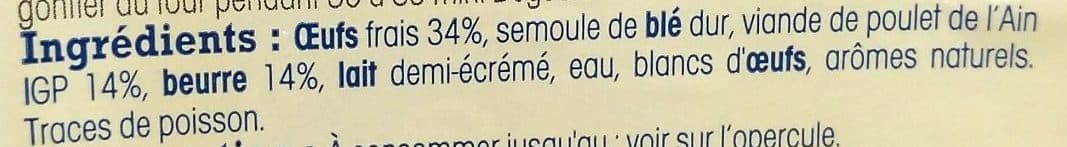 Nos Régions Ont du Talent Quenelles de volaille de l'Ain à la lyonnaise au beurre packshot