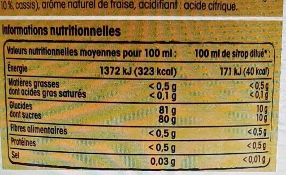 Nos Régions Ont du Talent Sirop de fraise de Plougastel packshot