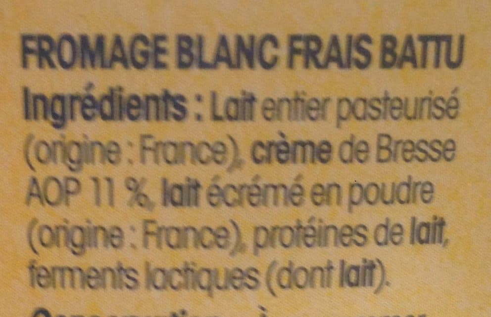Laiterie de Bresse Fromage Blanc Battu packshot