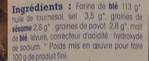 Nos Régions ont du Talent Petits biscuits salés d'Alsace au Sésame et au Pavot packshot