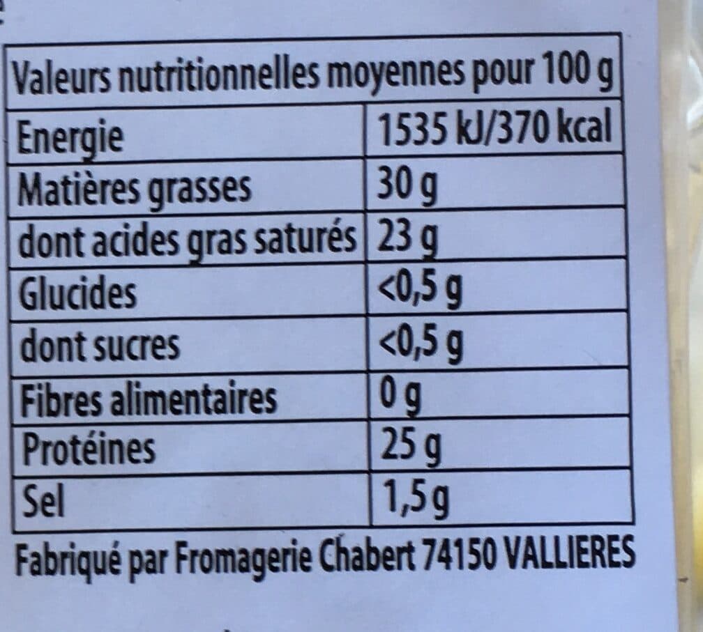 Leclerc Tomme de savoie packshot