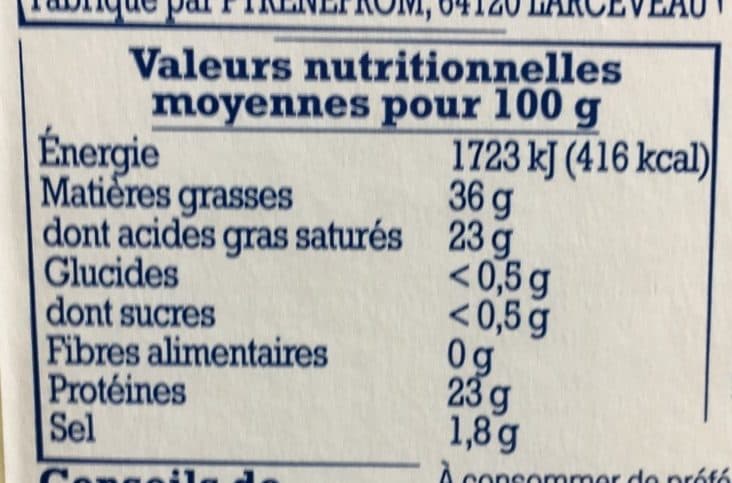 Nos Régions ont du Talent Fromage Ossau iraty packshot