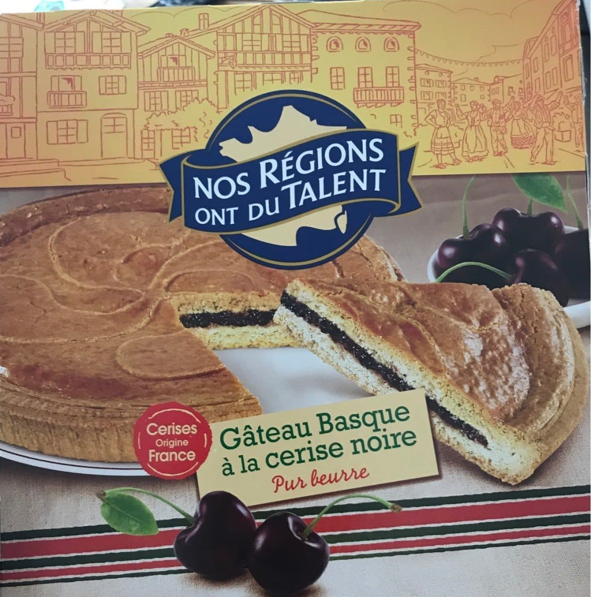 Leclerc Gâteau Basque Cerise Noire packshot