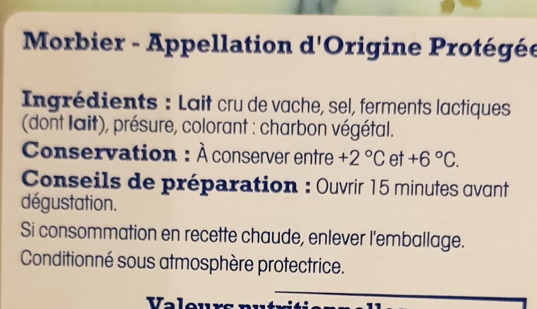 Nos Régions ont du Talent Fromage Morbier AOP cru Nos Régions Ont Du Talent packshot