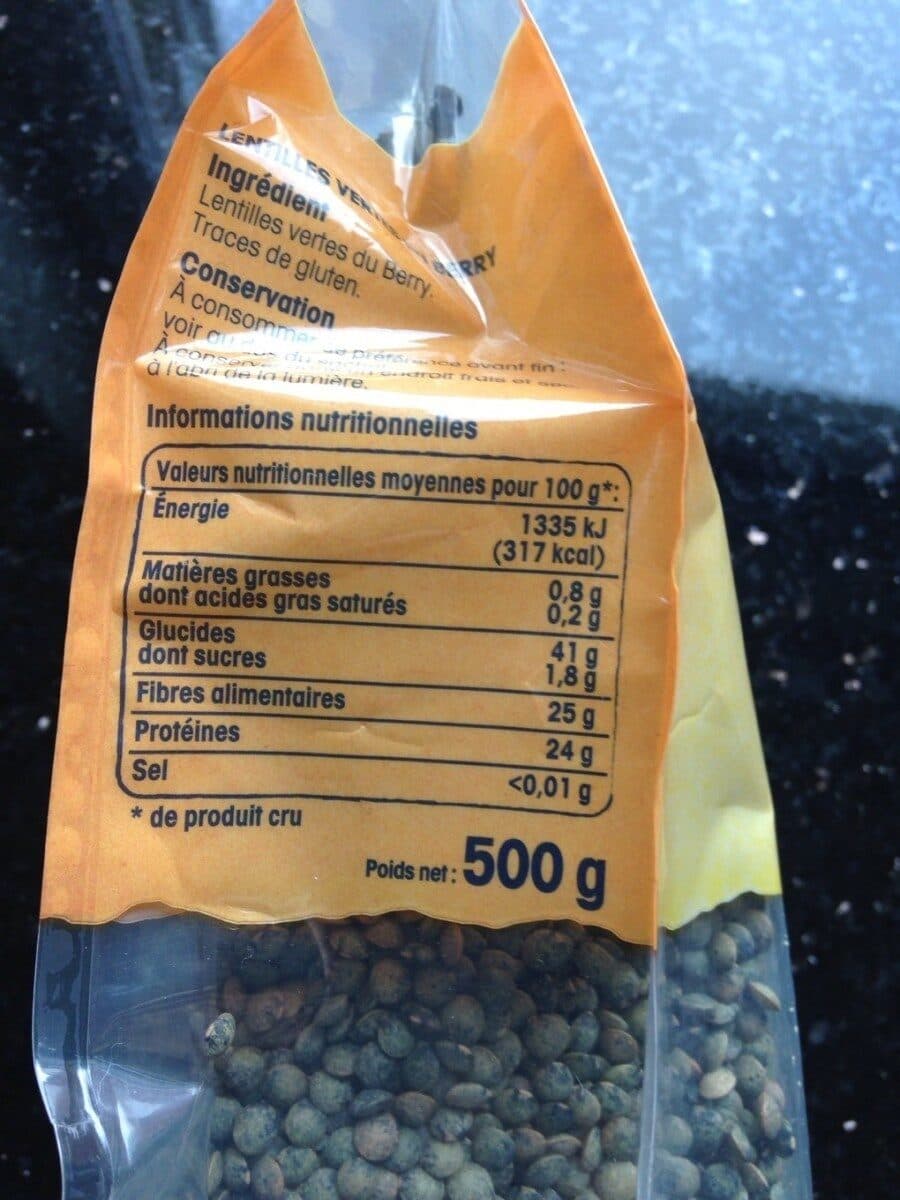 Leclerc Lentilles vertes du Berry packshot