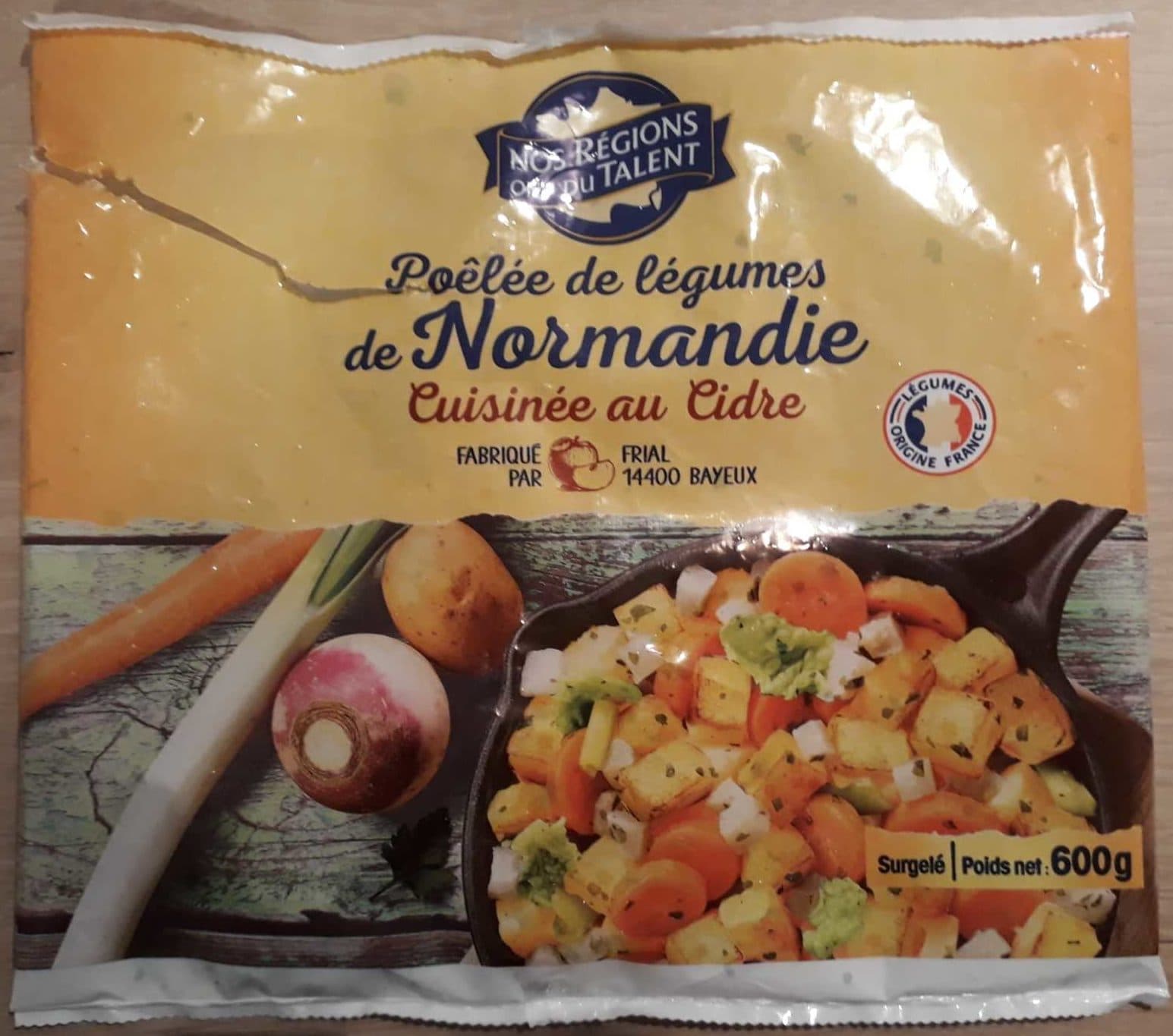 Nos Régions Ont du Talent Poêlée de légumes de Normandie Cuisinée au Cidre packshot