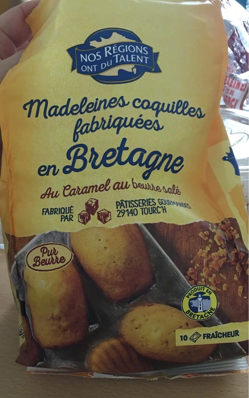 Nos Régions Ont du Talent Madeleines Coquilles au Caramel au Beurre Salé packshot