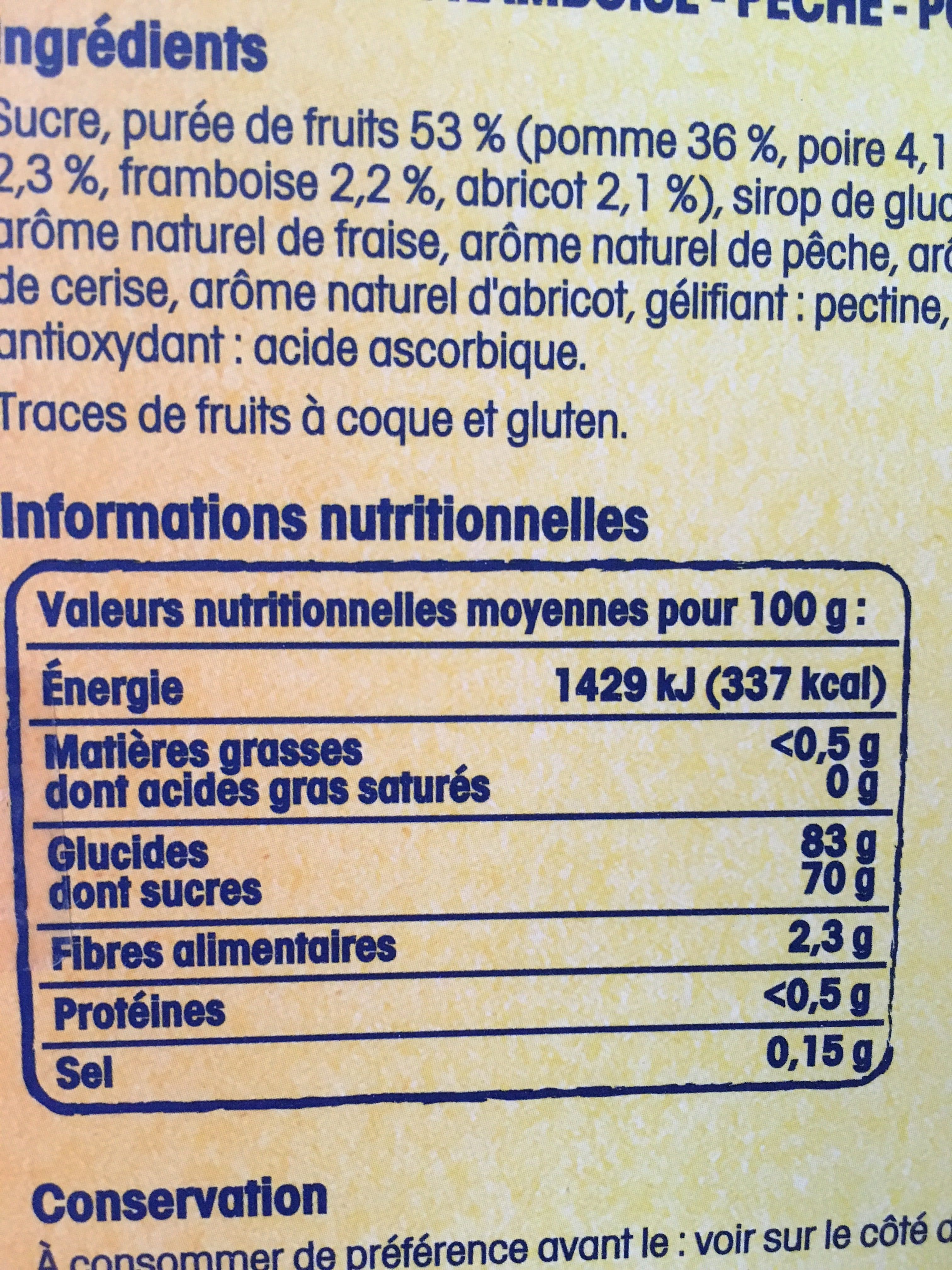 Leclerc Pates de fruits packshot