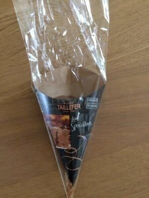 Maison Taillefer Chocolat Lait Speculoos Cornet 150G packshot