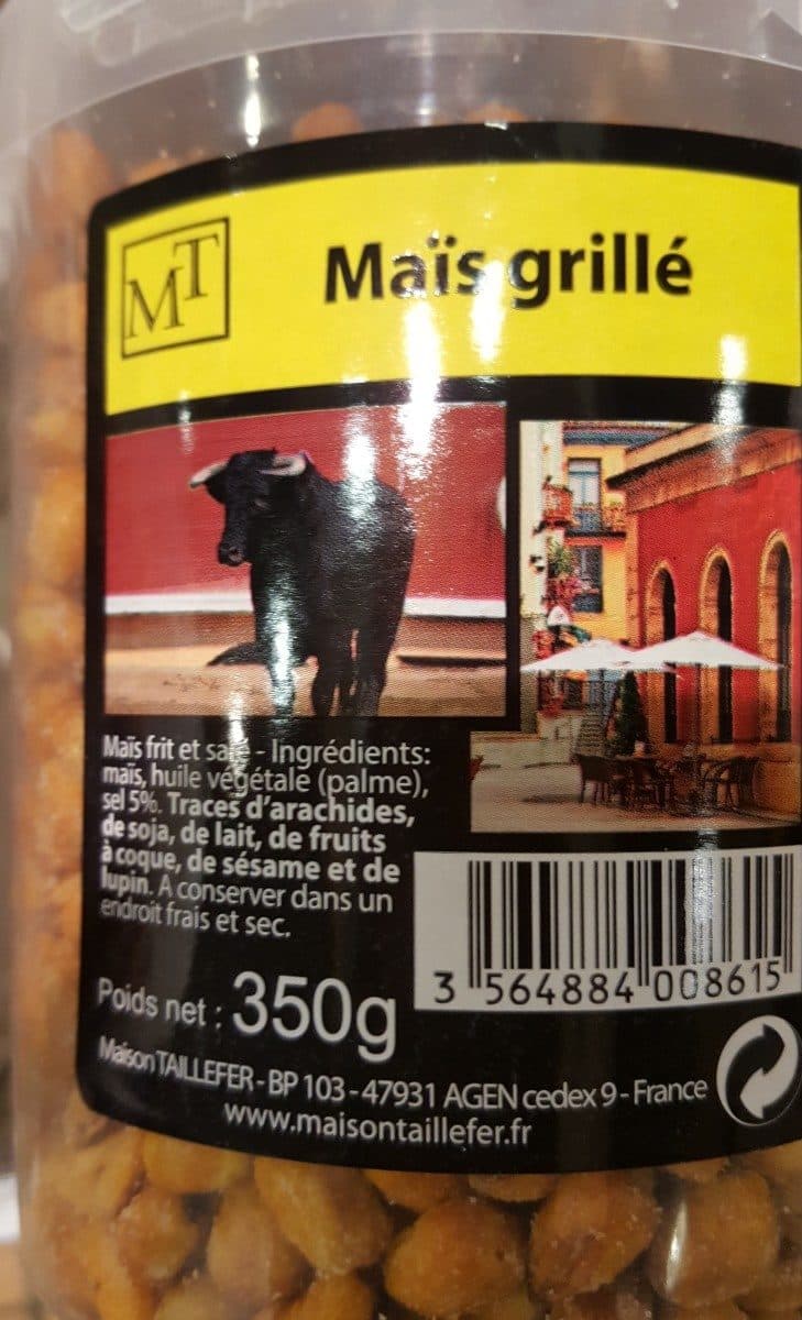 Maison Taillefer Maïs grillé packshot