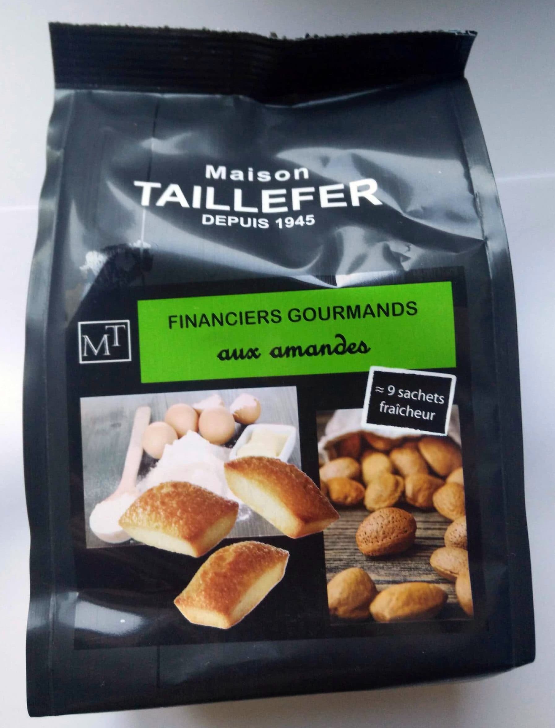 Maison Taillefer Financiers gourmands aux amandes packshot