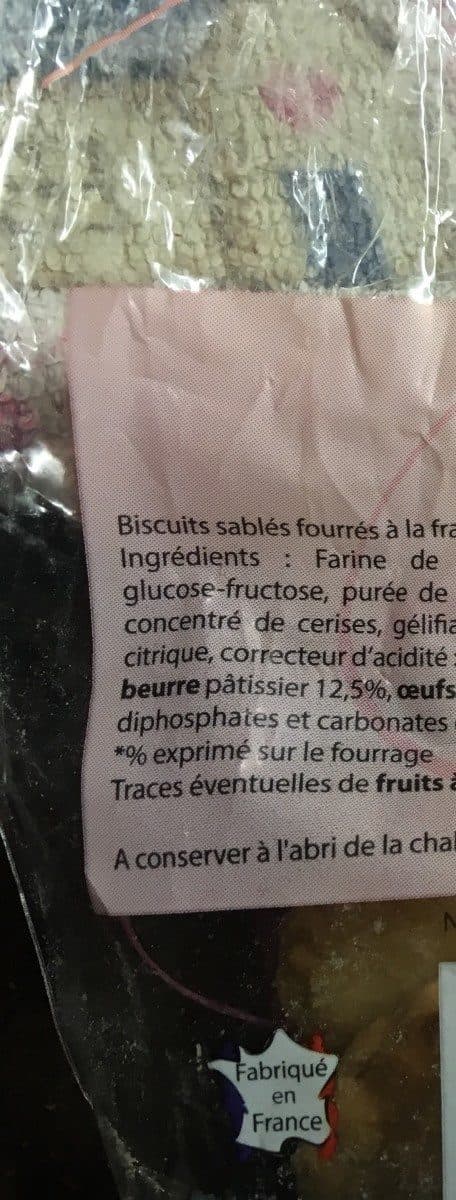 Open Food Facts Maison Taillefer Lunettes De Romans à La Fraise packshot