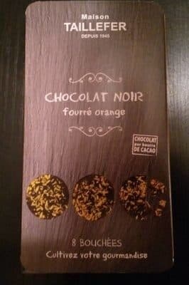 Maison Taillefer Chocolat noir fourré orange packshot
