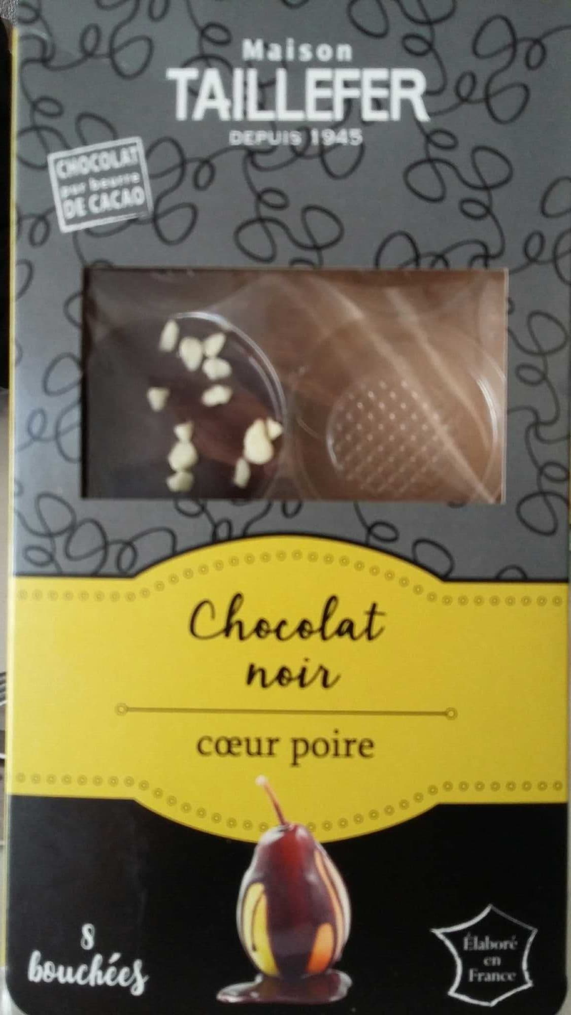 Maison TAILLEFER Chocolat noir coeur poire packshot
