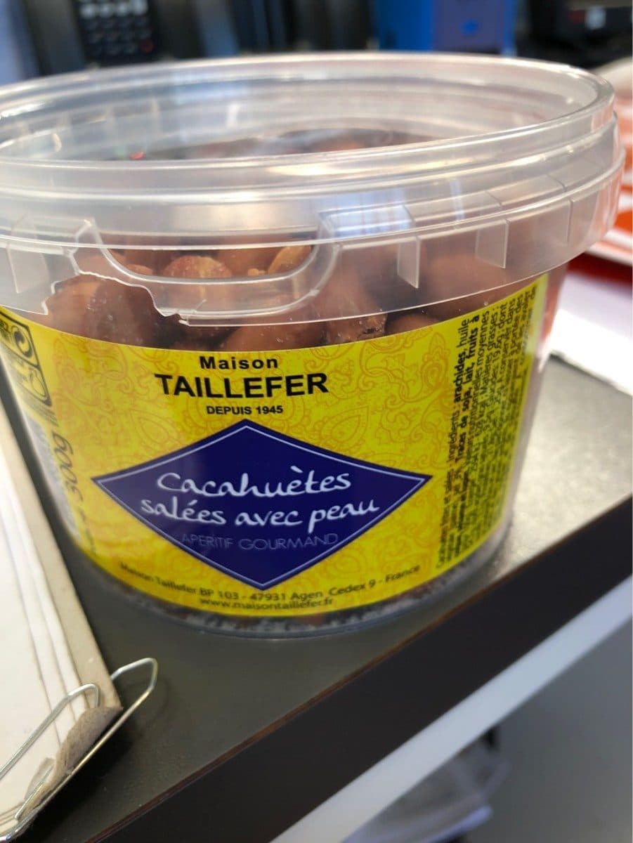 Maison Taillefer Cacahuètes salées avec peau packshot