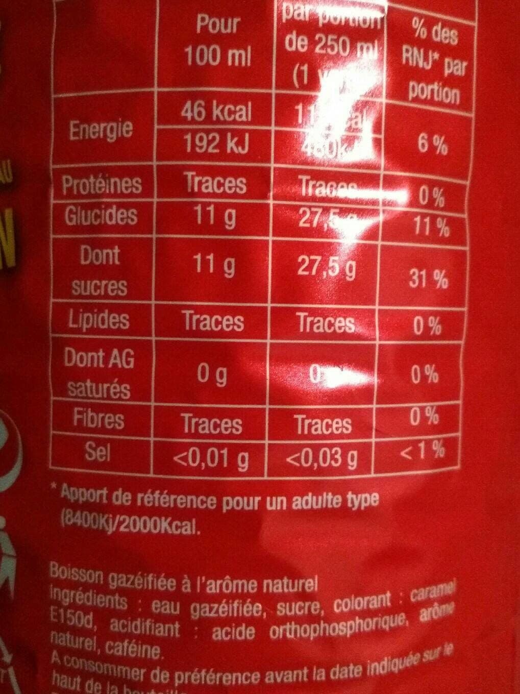 CARREFOUR MARKET Human Cola Regular Pet packshot