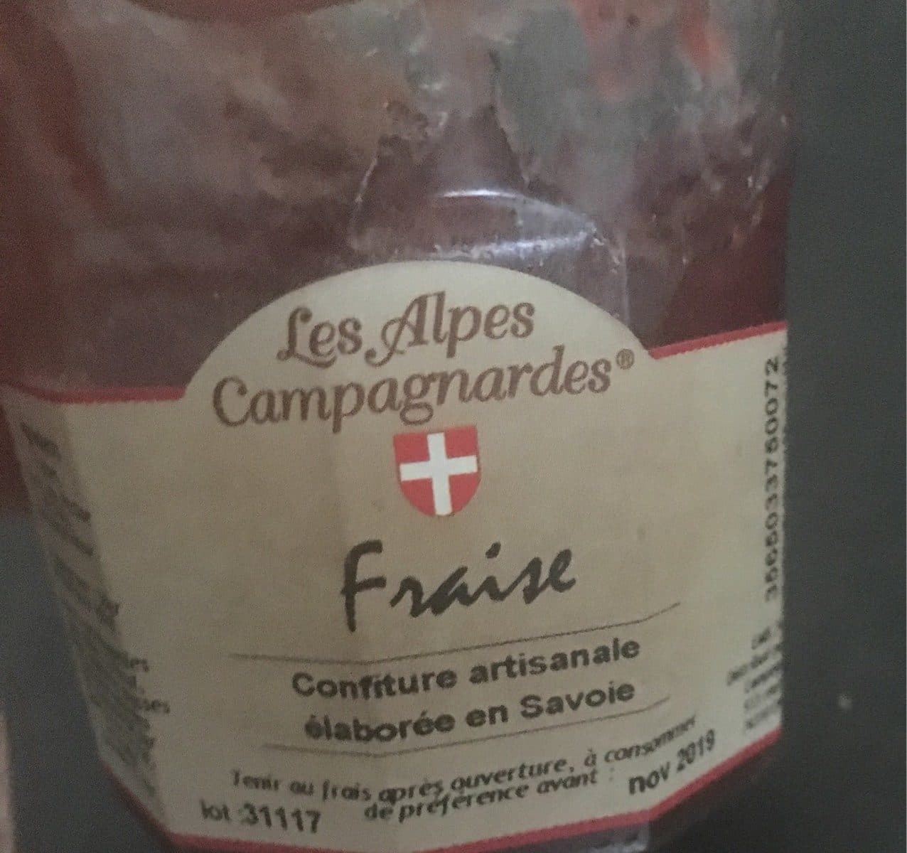 Les Alpes Campagnardes Confiture artisanale Fraise packshot