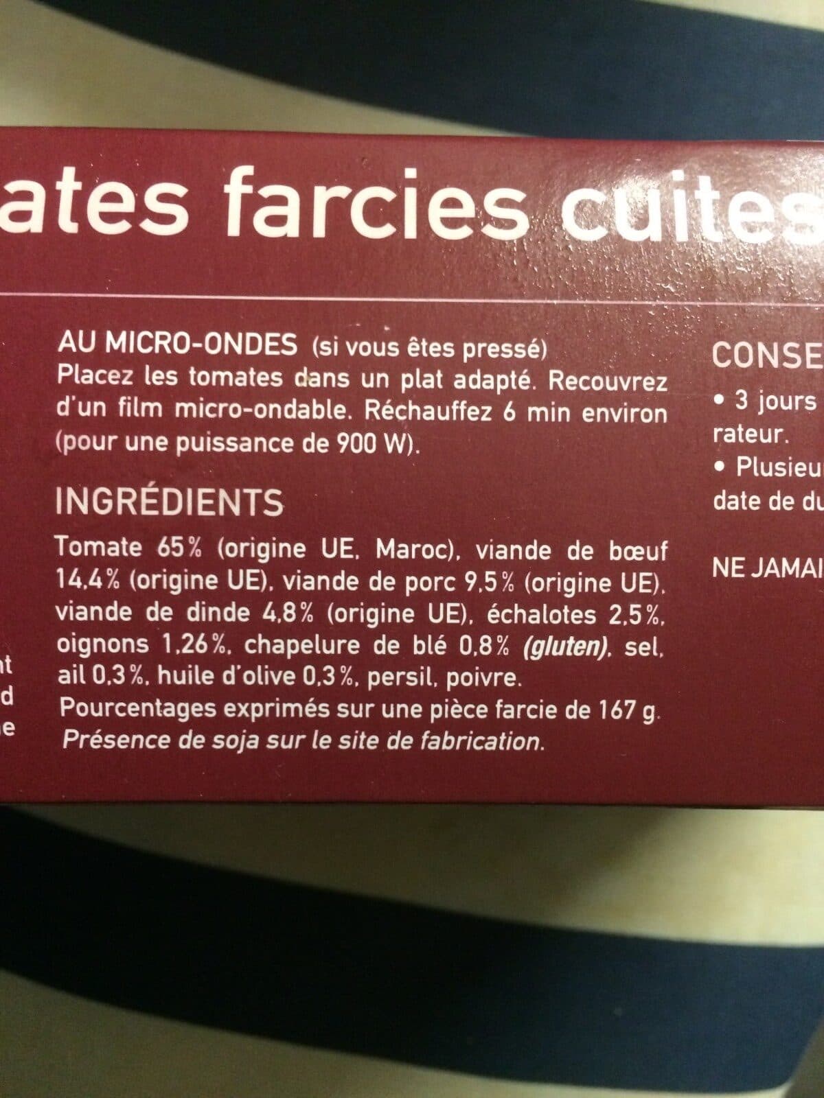 Argel Tomates farcies cuites packshot