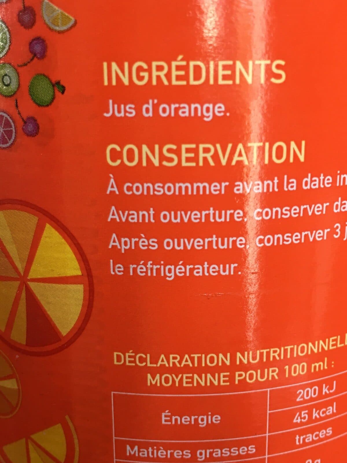 Argel Jus d'orange packshot